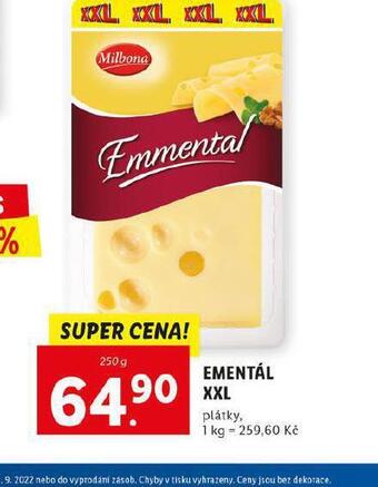 Lidl Ementál xxl nabídka