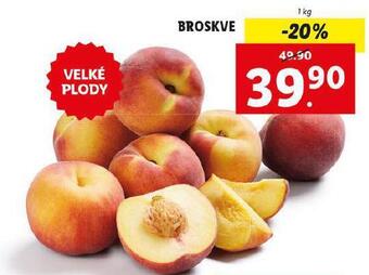 Lidl Broskve nabídka