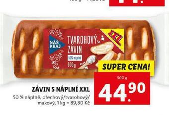 Lidl Závin s náplní xxl nabídka