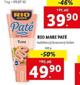 Lidl Rio mare paté nabídka
