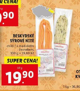 Lidl Beskydské sýrové nitě nabídka