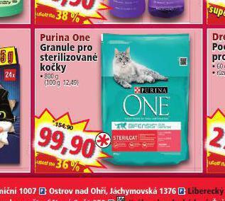 Norma Purina one granule pro sterilizované kočky nabídka