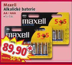 Norma Maxell alkalické baterie nabídka