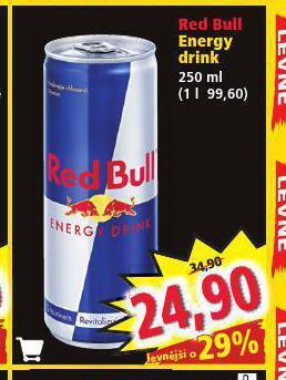 Norma Red bull energy drink nabídka