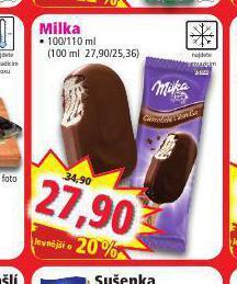 Norma Milka zmrzlina nabídka