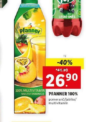 Lidl Pfanner 100% nabídka