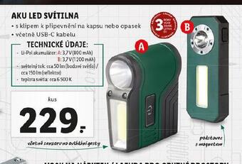 Lidl Aku led svítilna nabídka
