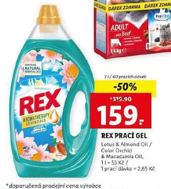 Lidl Rex prací gel nabídka