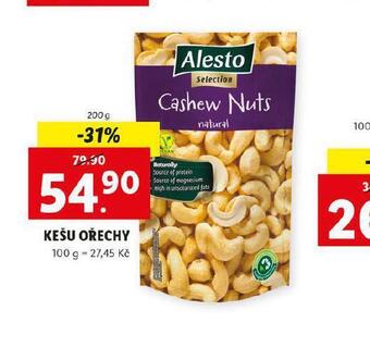 Lidl Kešu ořechy nabídka