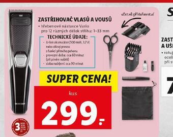 Lidl Zastřihovač vlasů a vousů nabídka