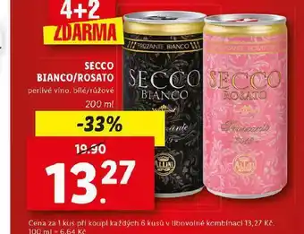 Lidl Secco boanci / rosato nabídka