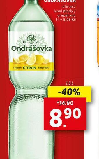 Lidl Ondrášovka ochucená nabídka