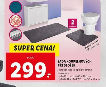 Lidl Sada koupelnových předložek nabídka