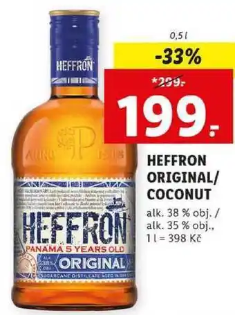 Lidl Heffron original/coconut, 0,5 l nabídka