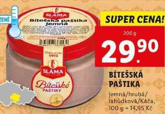 Lidl Bítešská paštika, 200 g nabídka