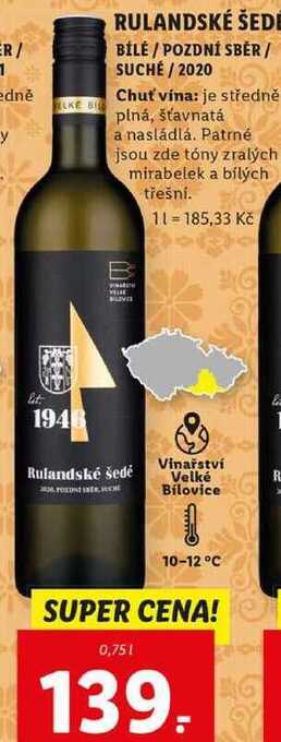 Lidl Rulandské šedé, 0,75 l nabídka