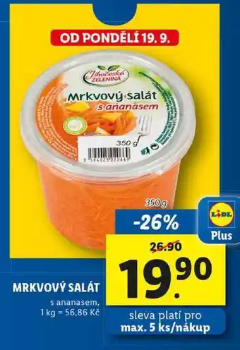 Lidl Mrkvový salát, 350 g nabídka