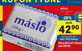 Lidl Máslo, 250 g nabídka