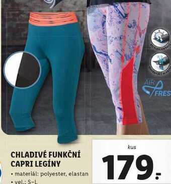 Lidl Chladivé funkční capri legíny nabídka