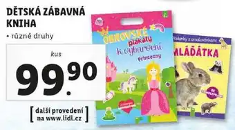Lidl Dětská zábavná kniha nabídka