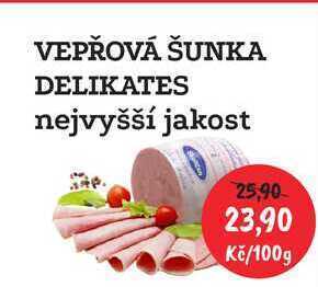 RABBIT řeznictví Vepřová šunka delikates, 100 g nabídka
