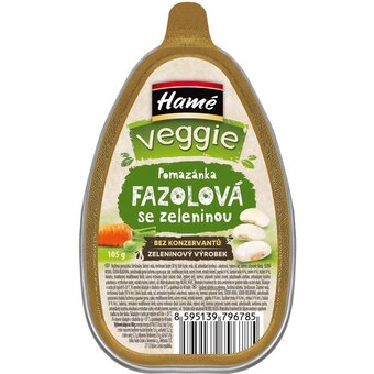Hamé veggie pomazánka fazolová se zeleninou