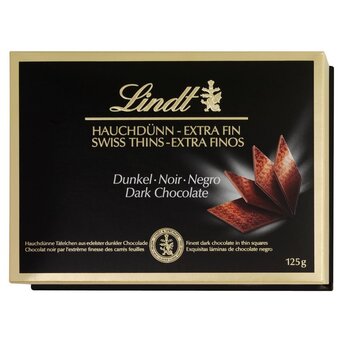 Lindt thins dark hořká čokoláda