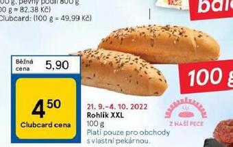 Tesco Rohlík xxl nabídka