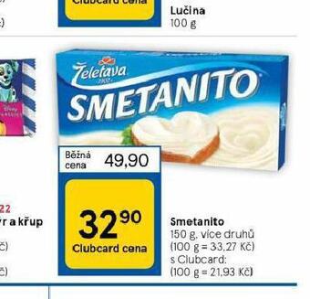 Tesco Smetanito nabídka