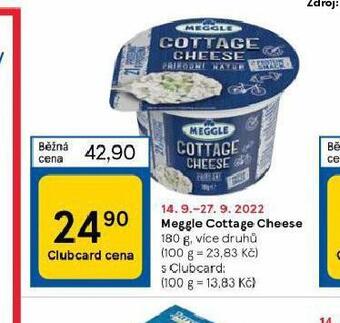 Tesco Meggle cottage cheese nabídka