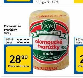 Tesco Olomoucké tvarůžky nabídka