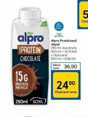 Tesco Alpro proteinový nápoj nabídka