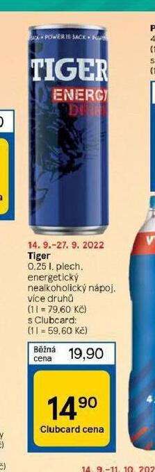 Tesco Tiger nabídka