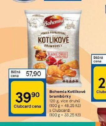 Tesco Bohemia kotlíkové brambůrky nabídka