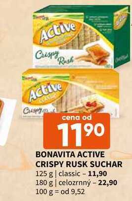 Terno Bonavita active crispy rusk suchar 125 g nabídka