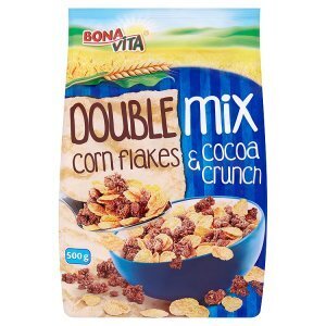 Terno Bona vita double mix směs zapékaných müsli s kakaem a kukuřičných lupínků 500g nabídka