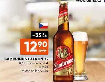 Terno Gambrinus patron 12 0,5 l nabídka