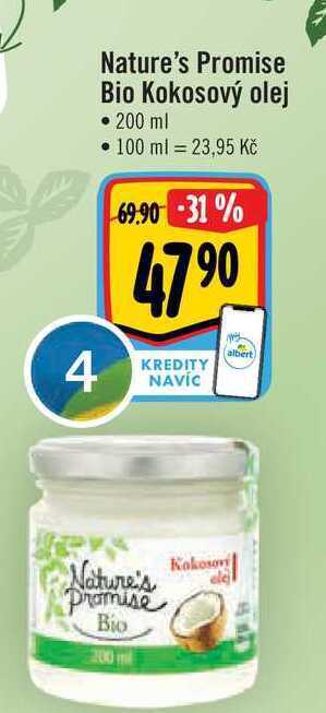 Albert Nature's promise bio kokosový olej • 200 ml nabídka