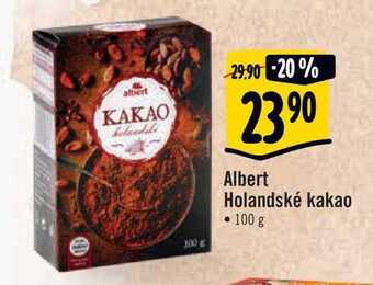 Albert Albert holandské kakao • 100 g nabídka
