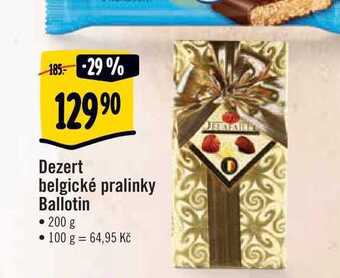 Albert Dezert belgické pralinky ballotin • 200 g nabídka