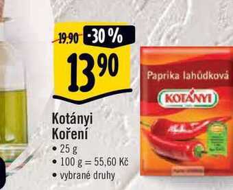 Albert Kotányi koření • 25 g nabídka
