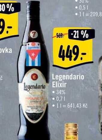 Albert Legendario elixir 34% 0,7 l nabídka