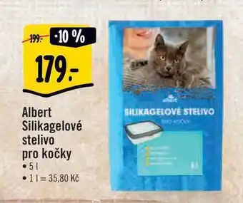 Albert Albert silikagelové stelivo pro kočky5 l nabídka