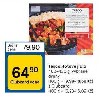 Tesco Tesco hotové jídlo 400-430 g nabídka