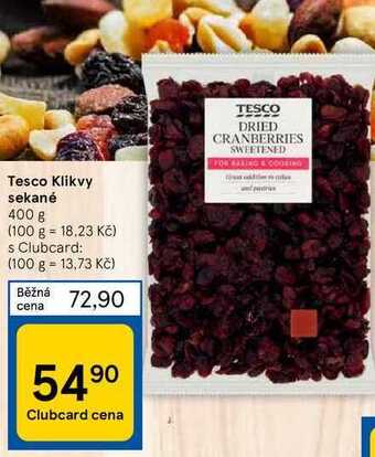 Tesco Tesco klikvy sekané 400 g nabídka