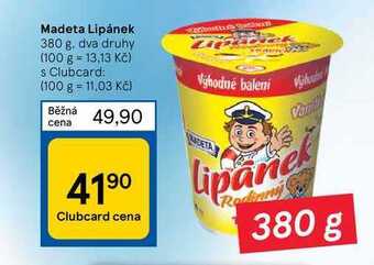 Tesco Madeta lipánek 380 g nabídka