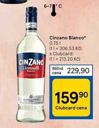 Tesco Cinzano bianco* 0,75 1 nabídka