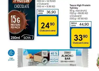 Tesco Tesco high protein tyčinky 50 g nabídka
