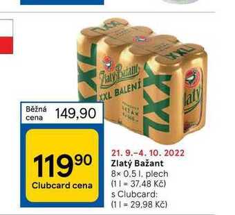 Tesco Zlatý bažant 8 x 0,5 1 nabídka