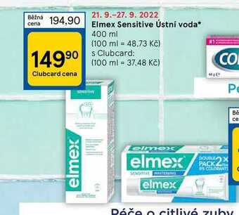 Tesco Elmex sensitive ústní voda* 400 ml nabídka